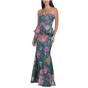 Forest Strapless Dress Lavish Alice Emerald Green Dress Dress The  Population Dresses Dress The Population Giovanna